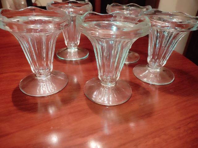 5 Copas Helado Vintage