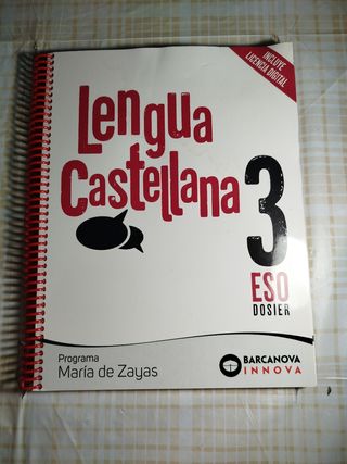 María de Zayas 3 ESO. Dosier. Lengua castellana