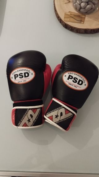 Guantes boxeo PSD - Negro/Rojo