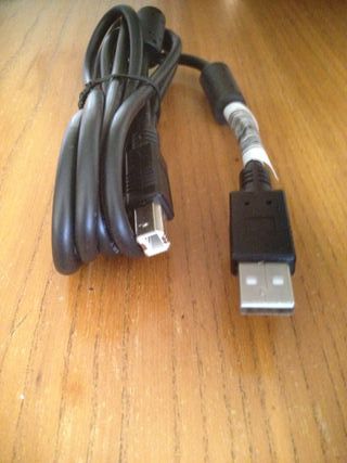 Cable USB tipo B para impresoras o discos duros