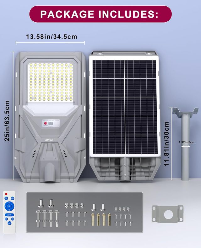 Farola Solar JAYNLT 6500K Exterior