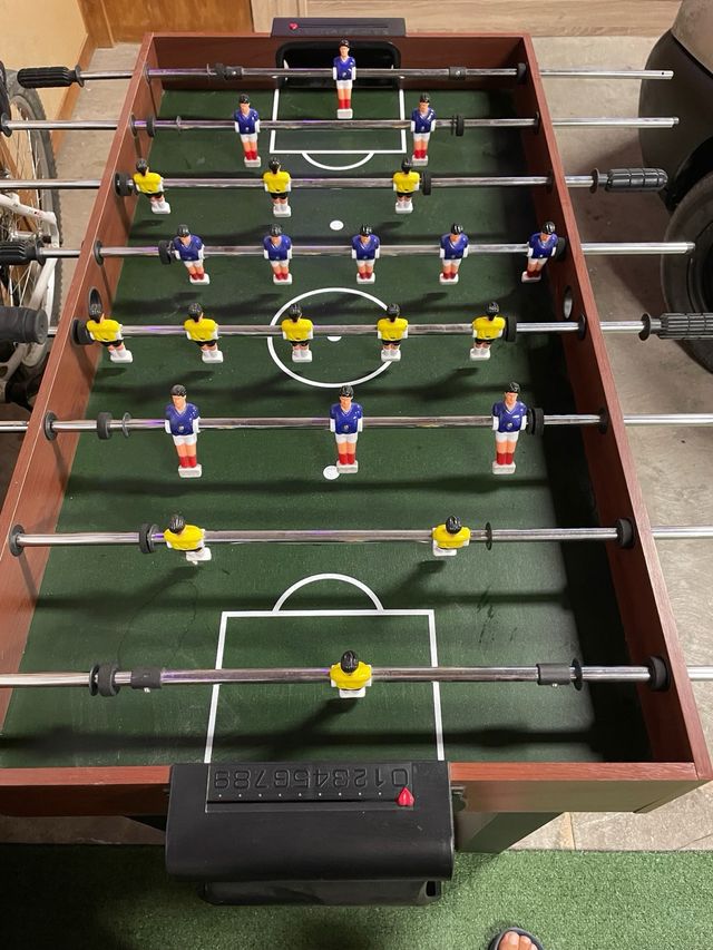 Mesa multijuegos: futbolín, billar, ping pong