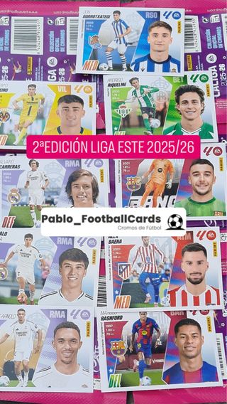 LOTE SEGUNDA EDICIÓN LIGA ESTE 2025/26 PANINI