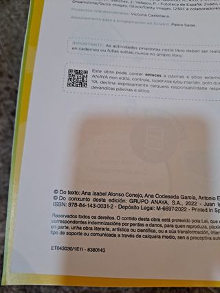 Ciencias da Natureza tercero. Anaya