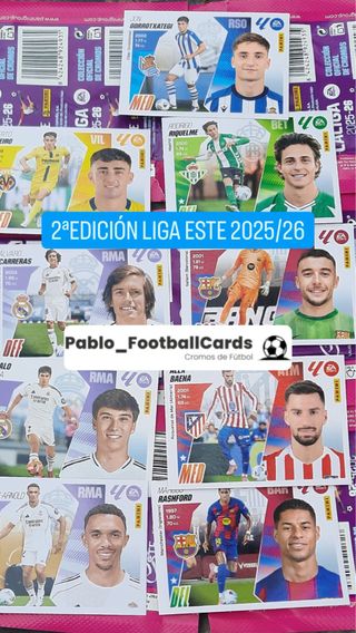 SEGUNDA EDICION COMPLETA LIGA ESTE 2025/26 PANINI