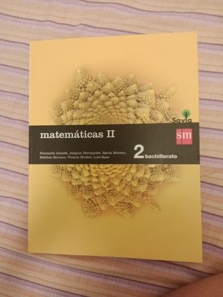 Matemáticas II. 2 Bachillerato. Savia