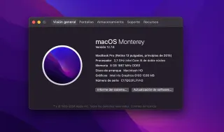 Placa base MacBook Pro 13" año 2015 a1502 perfecta