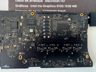 Placa base MacBook Pro 13" año 2015 a1502 perfecta