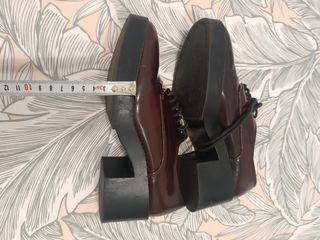 Zapatos Zara - Tacón grueso - Marrón - 37