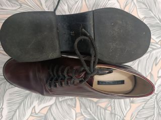 Zapatos Zara - Tacón grueso - Marrón - 37