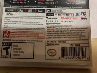 Dragon Star Varnir - Nintendo Switch