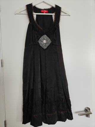 Vestido negro Derhy elegante talla S