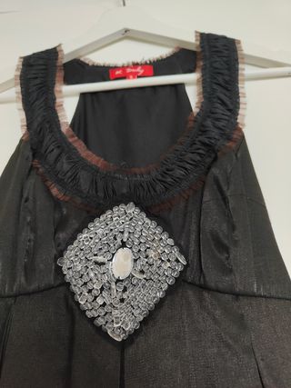 Vestido negro Derhy elegante talla S