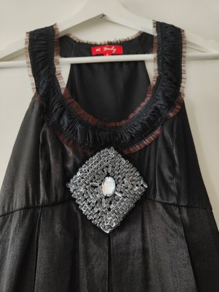 Vestido negro Derhy elegante talla S