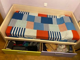 Cama nido infantil multicolor