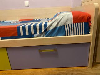 Cama nido infantil multicolor