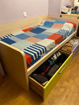 Cama nido infantil multicolor