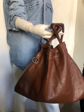 Bolso zurrón caza en cuero