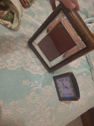 Marco foto plata - Reloj