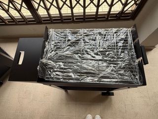 Barbacoa plegable negra