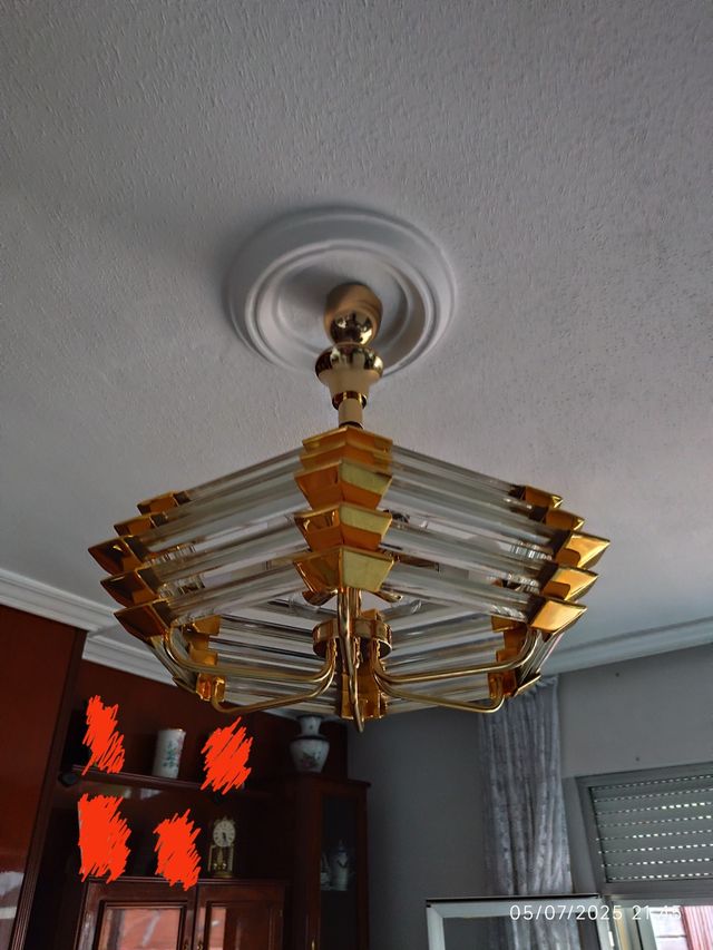 Lámpara techo salón comedor dormitorio