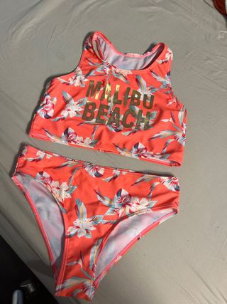 Bikini floral talla aproximada XS/S
