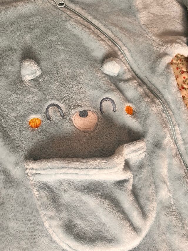 Pijama bebé oso - suave y calientito