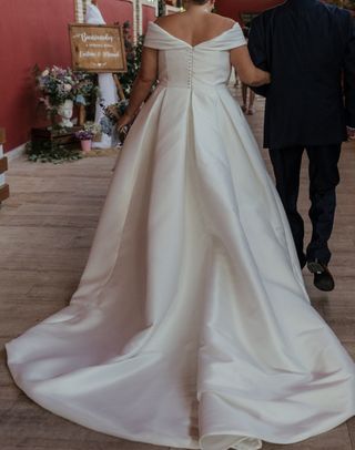 Vestido novia blanco - Talla grande