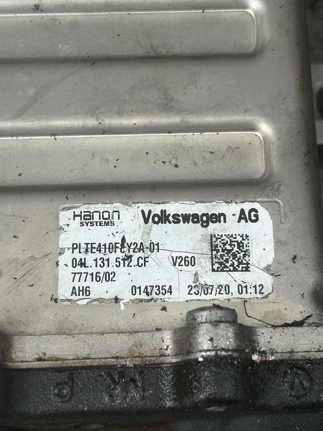 Enfriador con EGR Volkswagen 04L 131 512 CF
