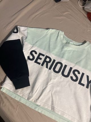 Sudadera Unisex XS-S Verde Blanco Negro 