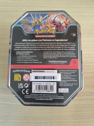 Caja metálica Pokémon Zacian-EX