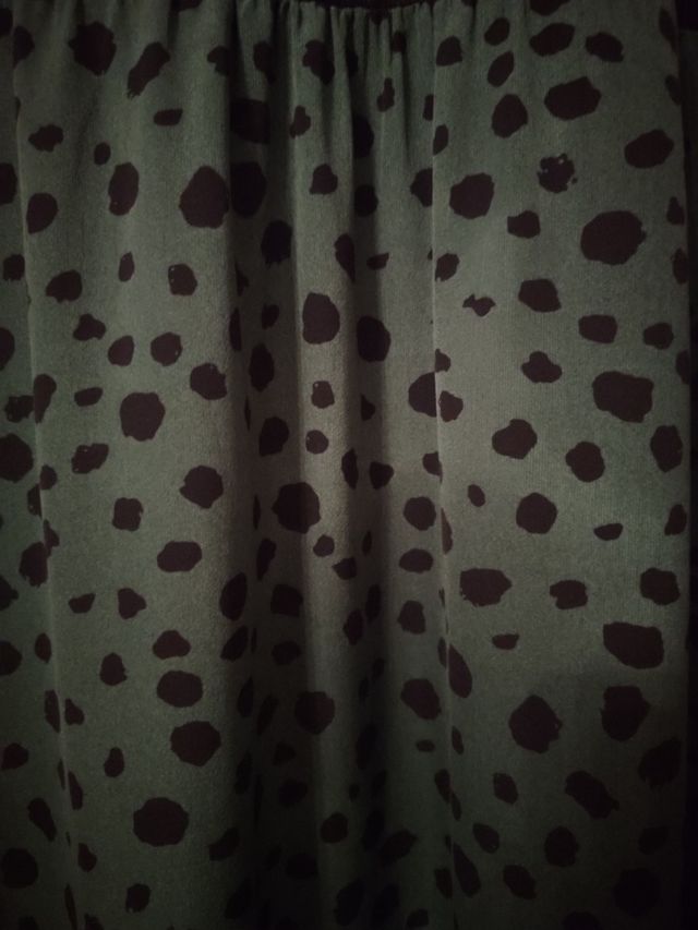 Vestido largo negro y verde