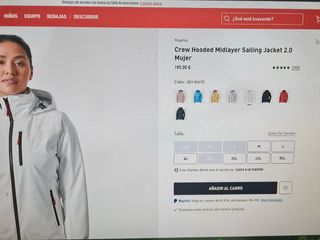 Chaqueta Helly Hansen blanca mujer