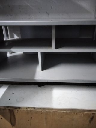 Mesa TV gris plata - Mueble salón