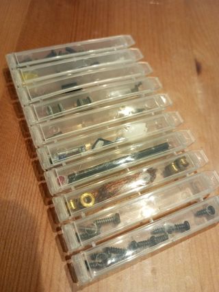 4 CAJAS  ORGANIZADORAS TRANSPARENTES SCALEXTRIC