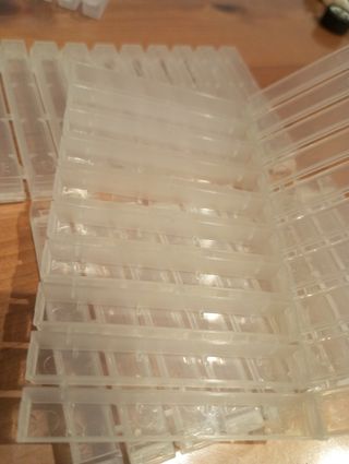 4 CAJAS  ORGANIZADORAS TRANSPARENTES SCALEXTRIC