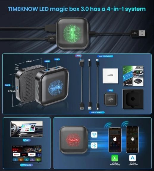 CarPlay Pro Timeknow MAX - Alimentatore