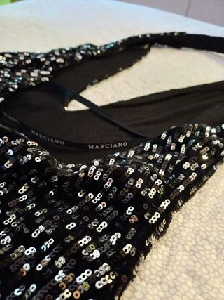 Body paillettes Marciano nero argento