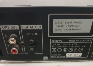 Sony CDP-S45 - Leitor CD Portátil, Vintage