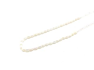 collar plata 925mm con piedra con perla 22cm