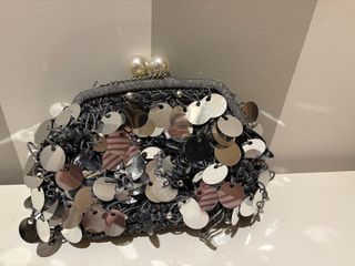 Bolso Fiesta Plata Brillante