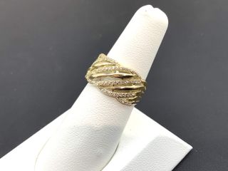 anillo oro 18k con piedra con circonita