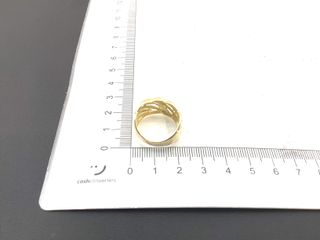 anillo oro 18k con piedra con circonita
