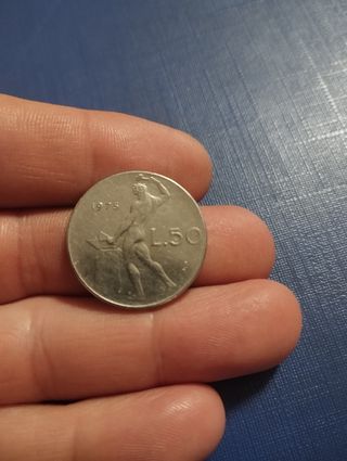 Coin moneta italiana 50 lire 1975