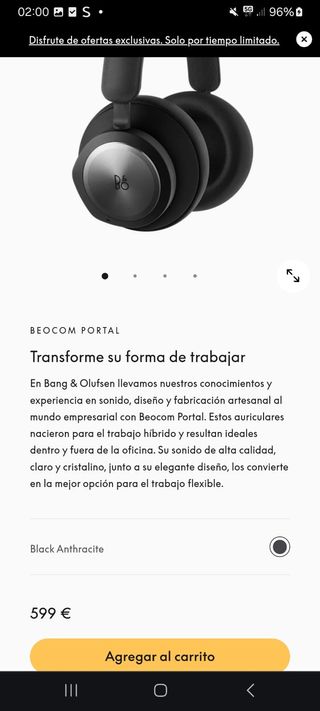 Bang & Olufsen Beocom Portal - Auriculares 