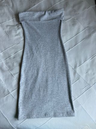 Vestido gris corto