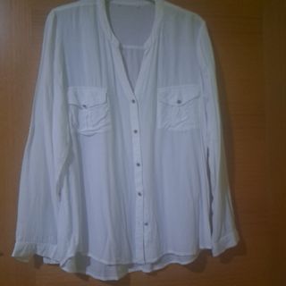 Blusa blanca manga larga