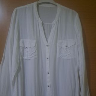 Blusa blanca manga larga