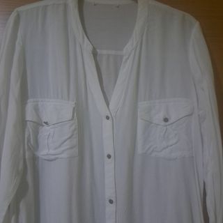 Blusa blanca manga larga