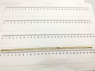 cadena oro 18k 25cm